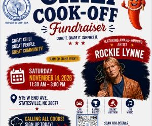 Chili Cook-Off Fundraiser (November 14th, 11:30-3:00pm)