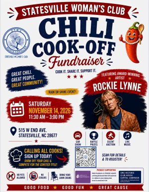 Chili Cook-Off Fundraiser (November 14th, 11:30-3:00pm)